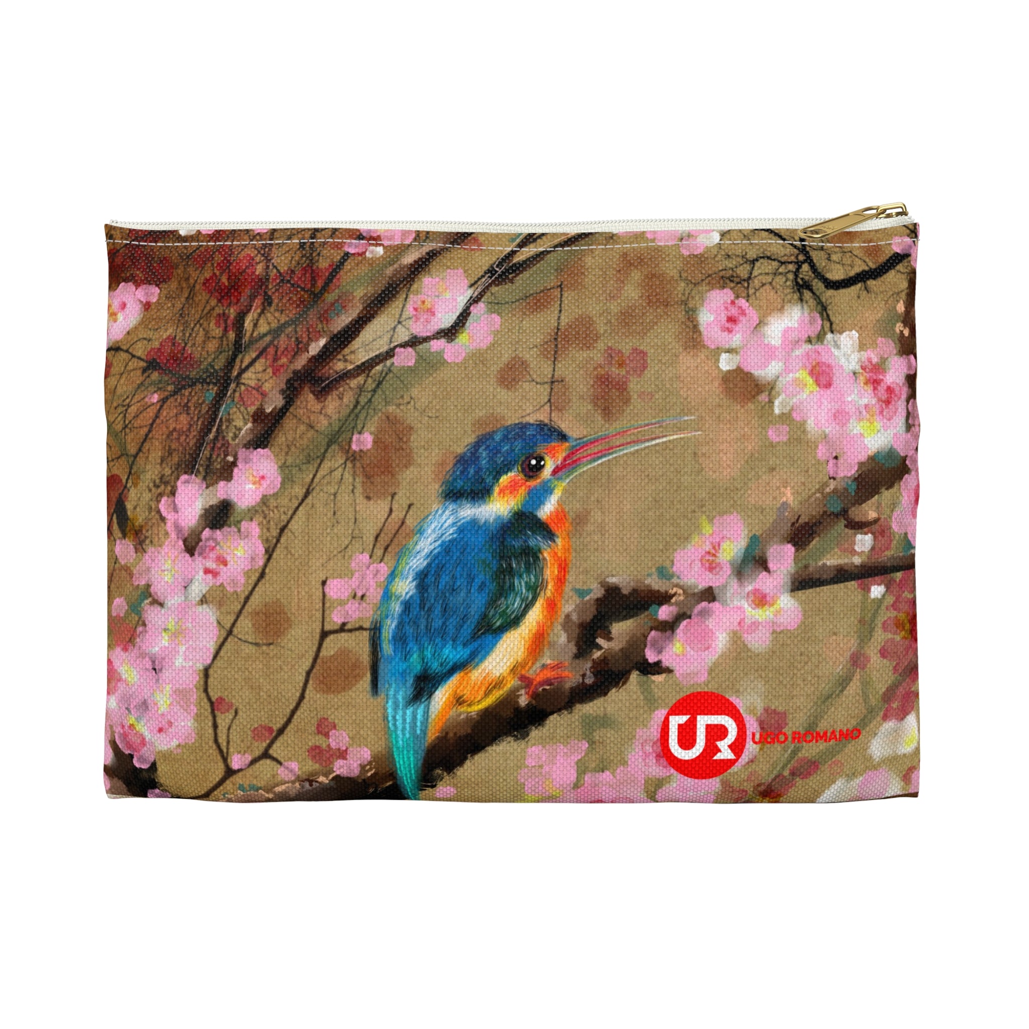 BIRD ON BRANCHES ACCESSORY & MAKE-UP POUCH - UGO ROMANO URPW026