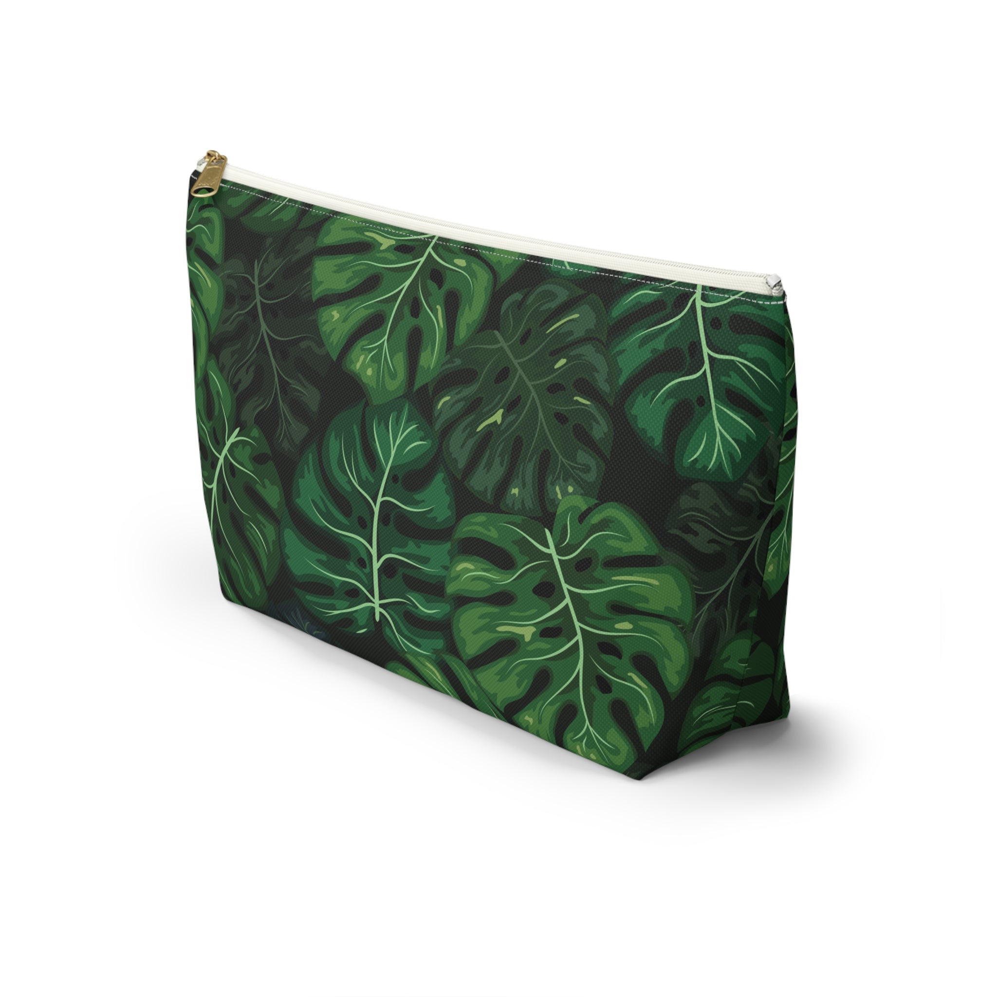 Tropical Leaves Pattern ACCESSORY & MAKE-UP POUCH - UGO ROMANO URPW033