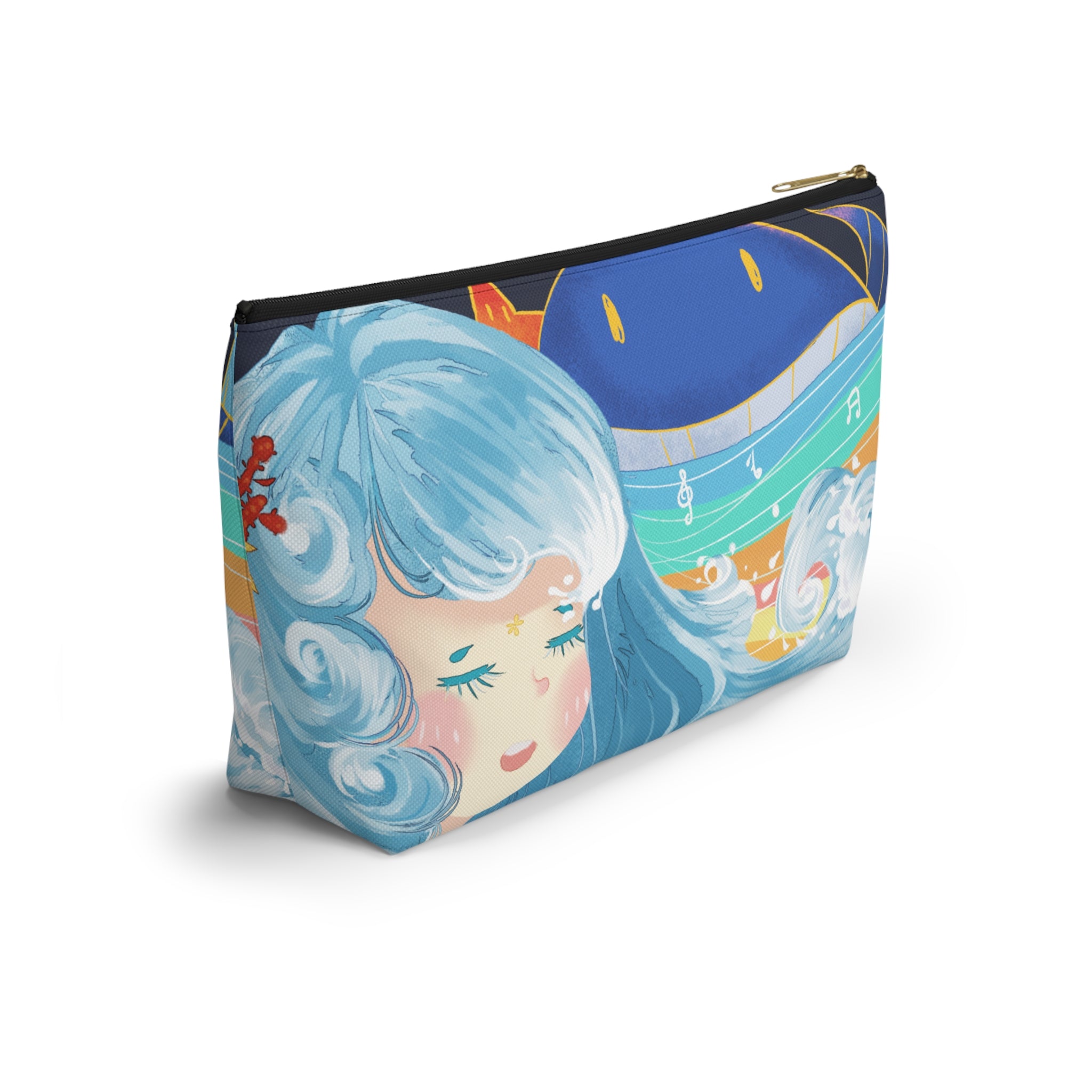 BLUE HAIR BABY GIRL ACCESSORY & MAKE-UP POUCH - UGO ROMANO URPW003