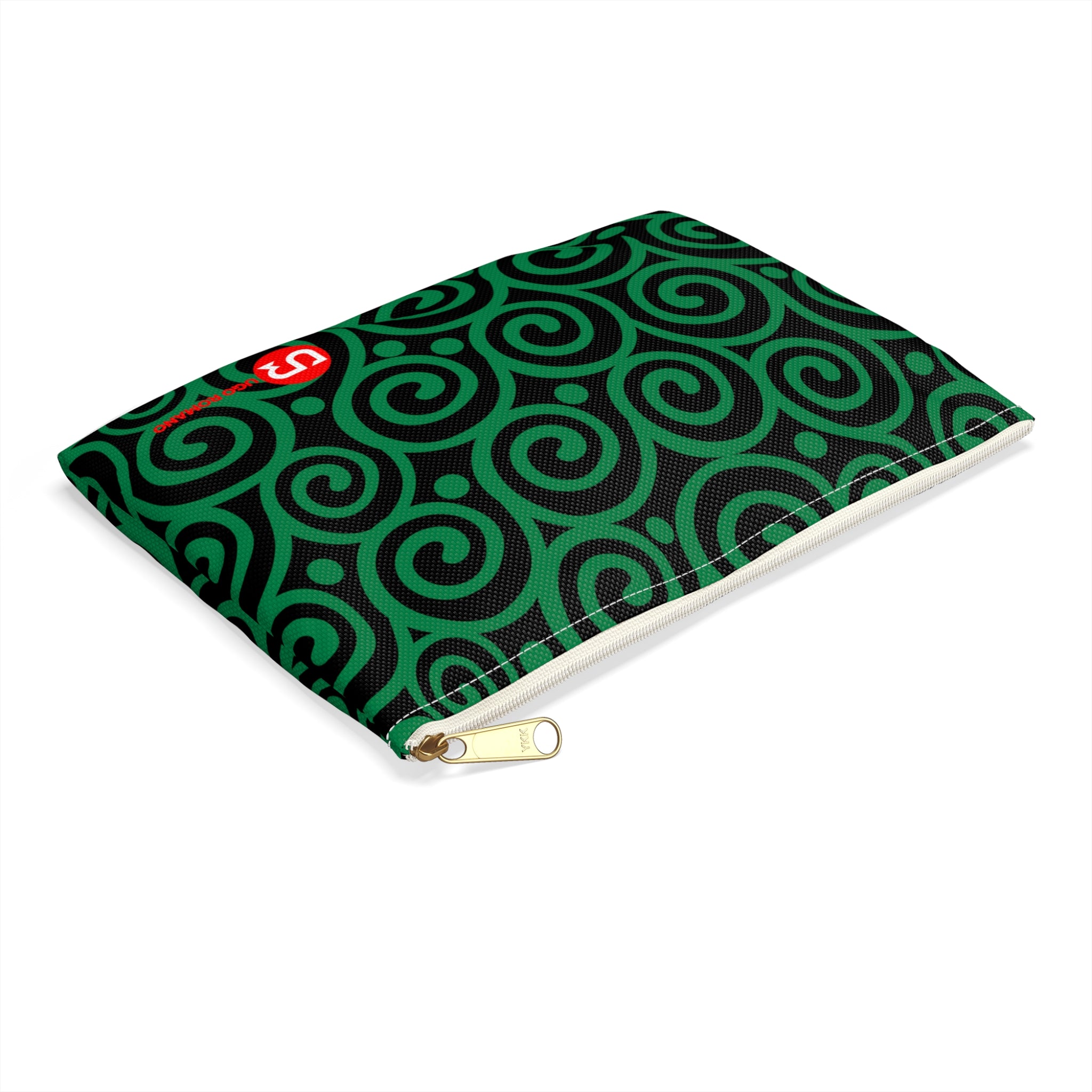 GREEN PATTERN ACCESSORY & MAKE-UP POUCH - UGO ROMANO URPW056 - Ugo Romano