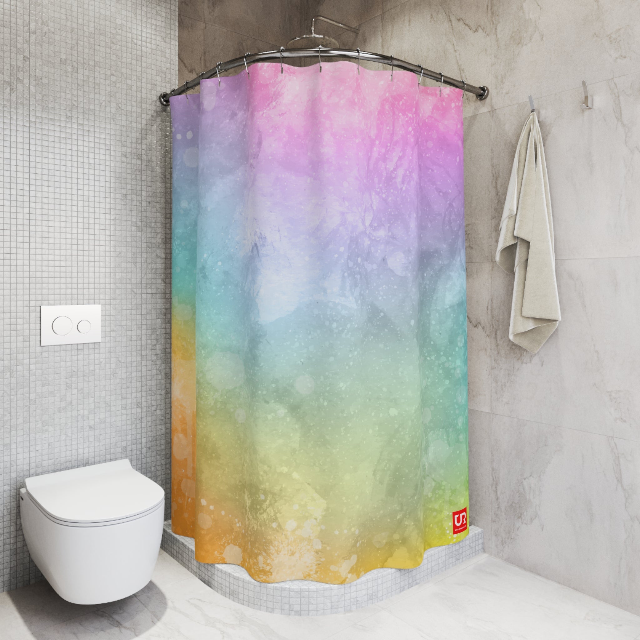 COLORFUL CLOUDS POLYESTER SHOWER CURTAIN - UGO ROMANO URSC032