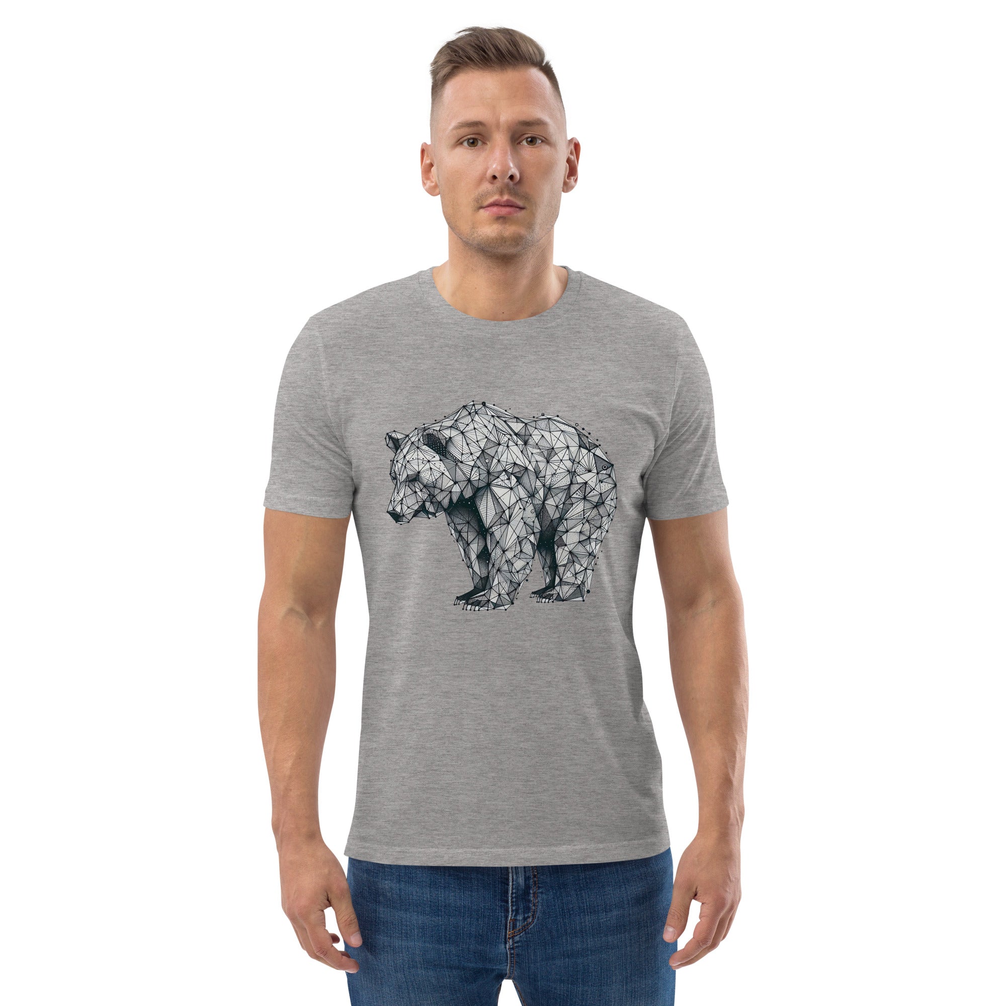 Geometrical Bear Unisex organic cotton t-shirt