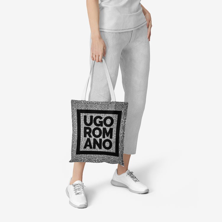 Heavy Duty and Strong Natural Cotton Canvas Tote Bag - UGO ROMANO URTB031