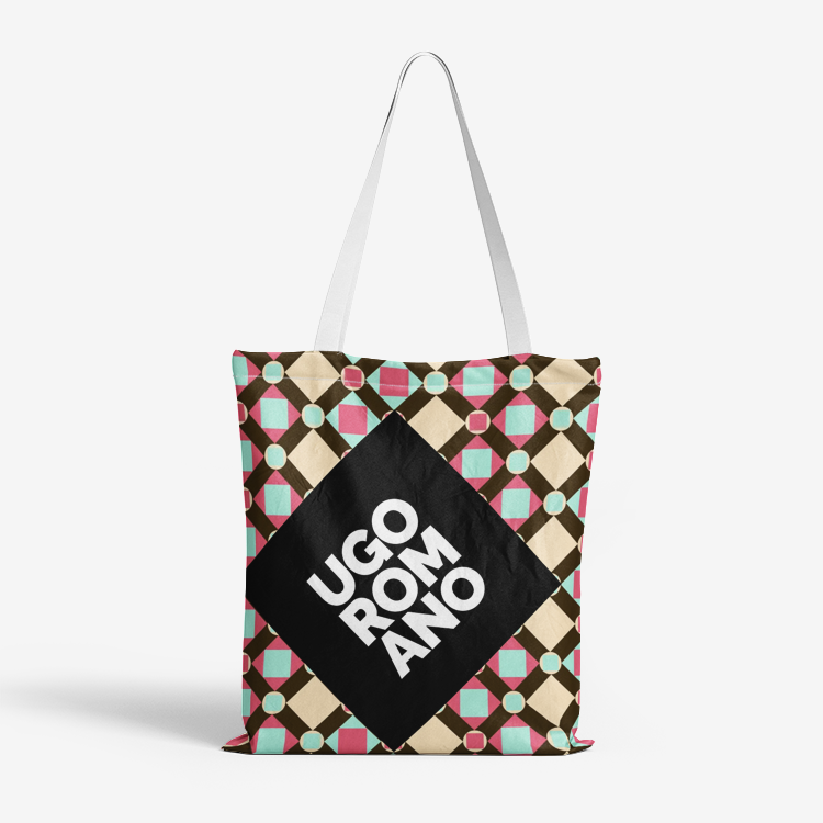 Heavy Duty and Strong Natural Cotton Canvas Tote Bag - UGO ROMANO URTB061