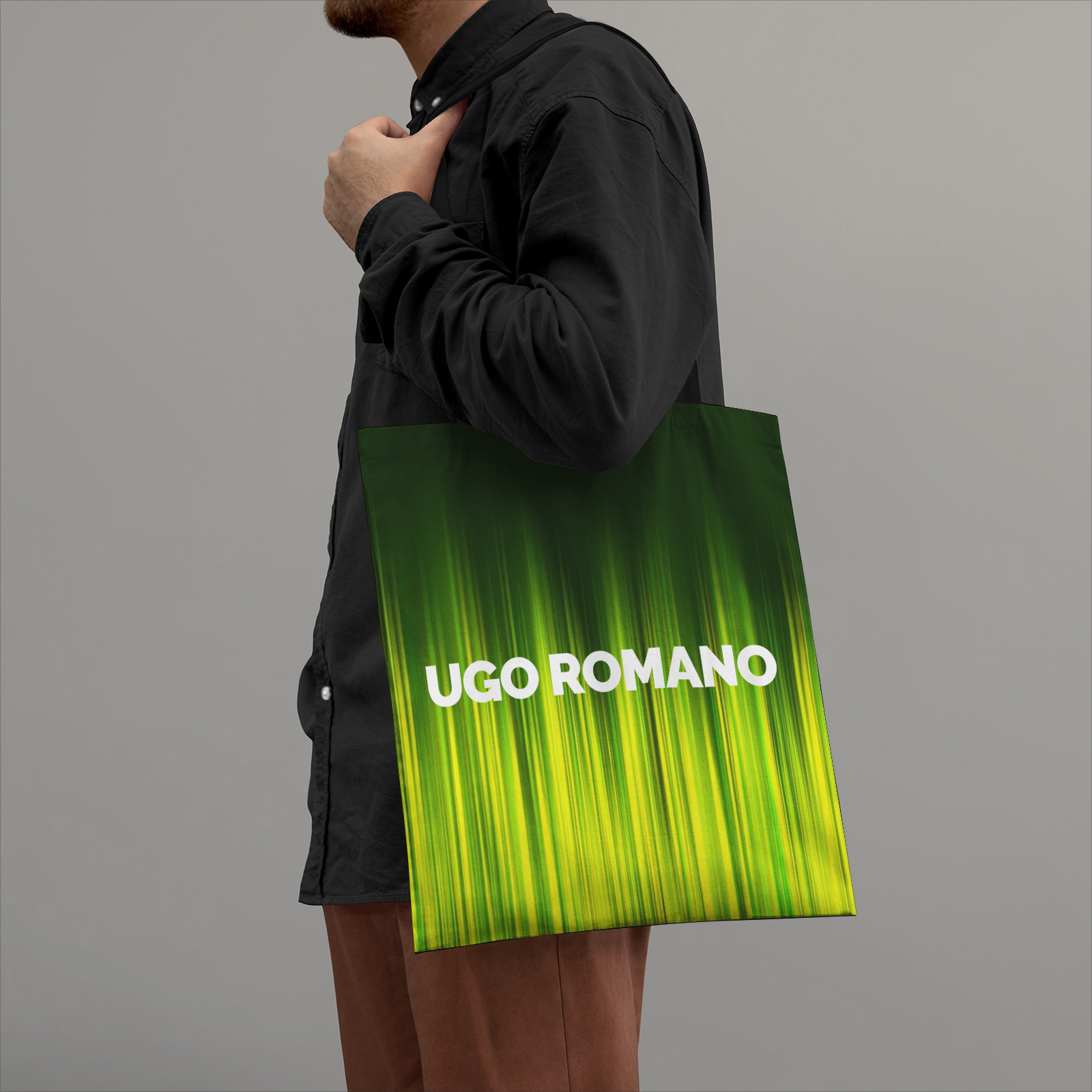 Heavy Duty and Strong Natural Cotton Canvas Tote Bag - UGO ROMANO URTB068