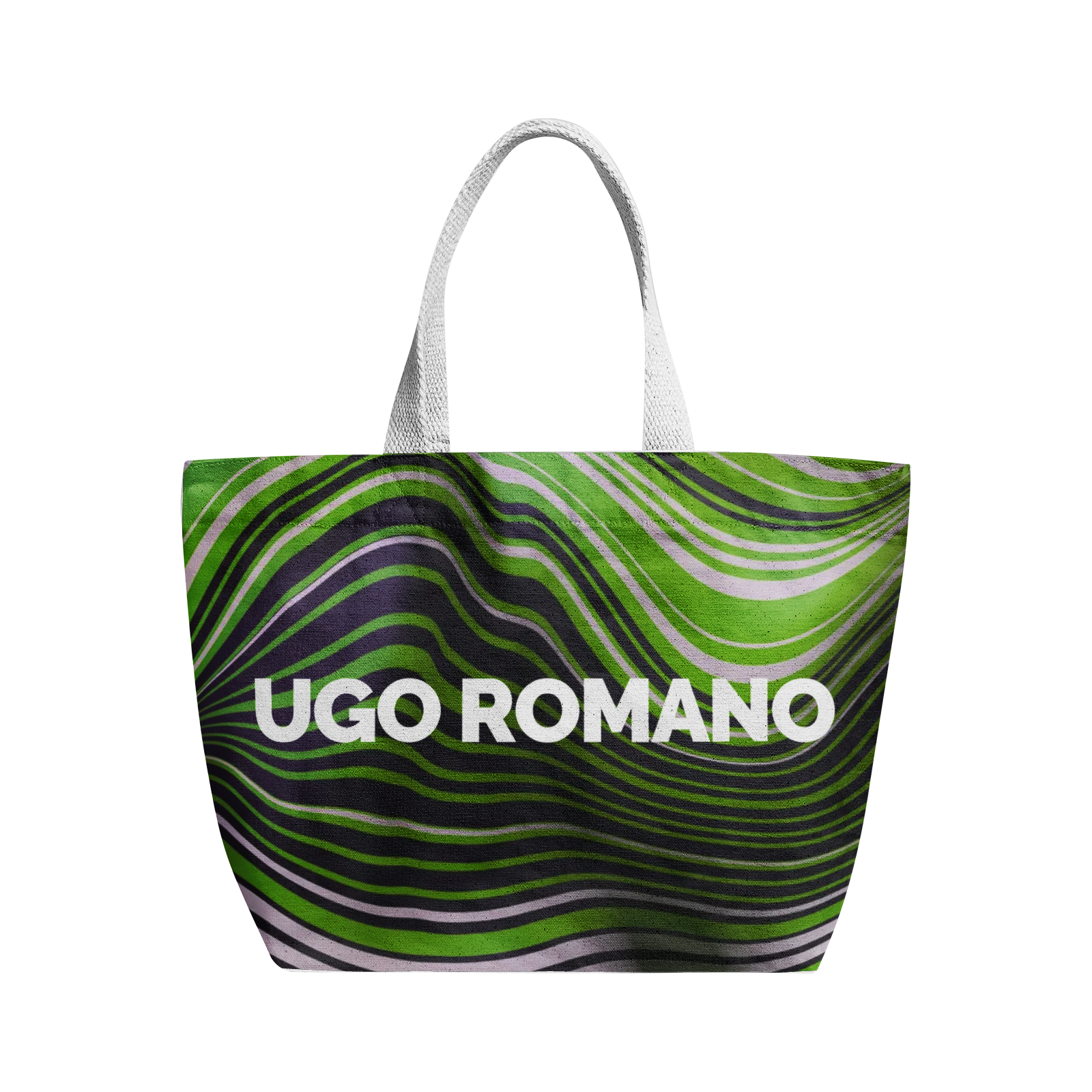 Heavy Duty and Strong Natural Cotton Canvas Tote Bag - UGO ROMANO URTB060