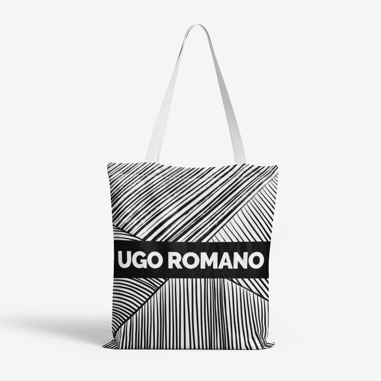Heavy Duty and Strong Natural Cotton Canvas Tote Bag - UGO ROMANO URTB052