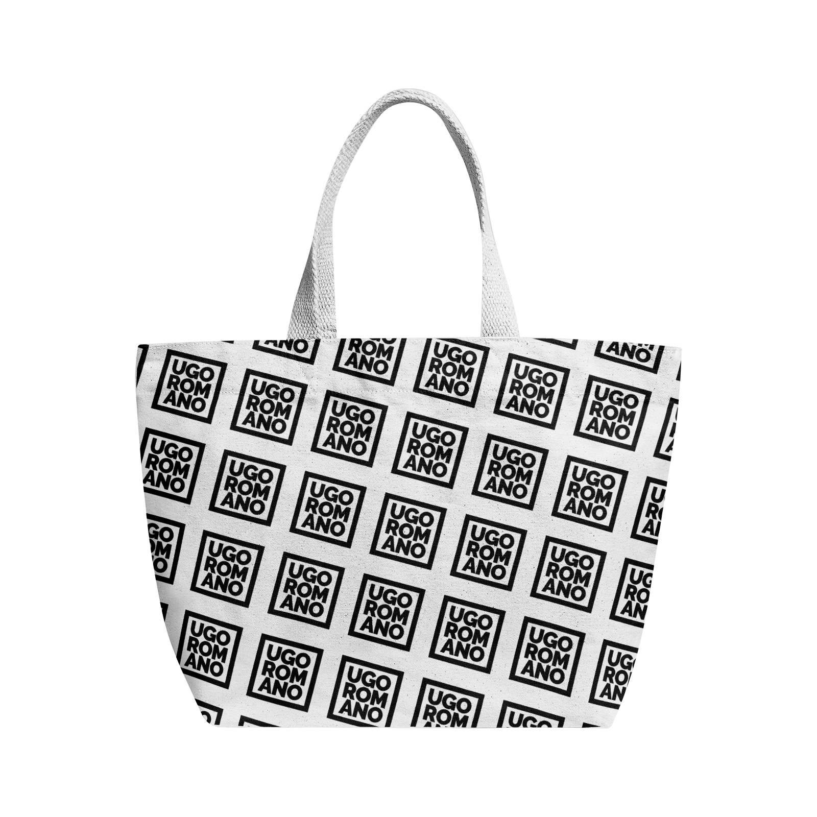 Heavy Duty and Strong Natural Cotton Canvas Tote Bag - UGO ROMANO URTB042