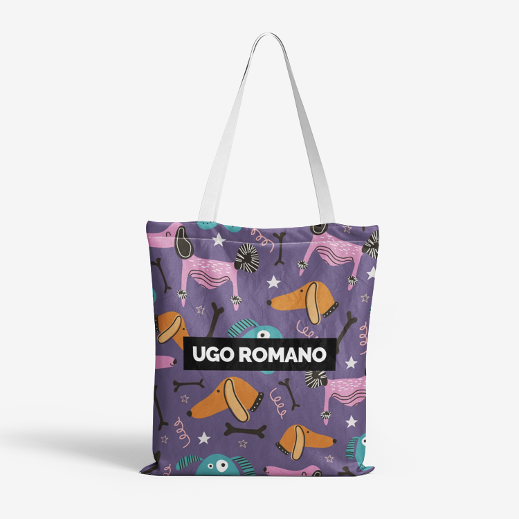 Heavy Duty and Strong Natural Cotton Canvas Tote Bag - UGO ROMANO URTB034