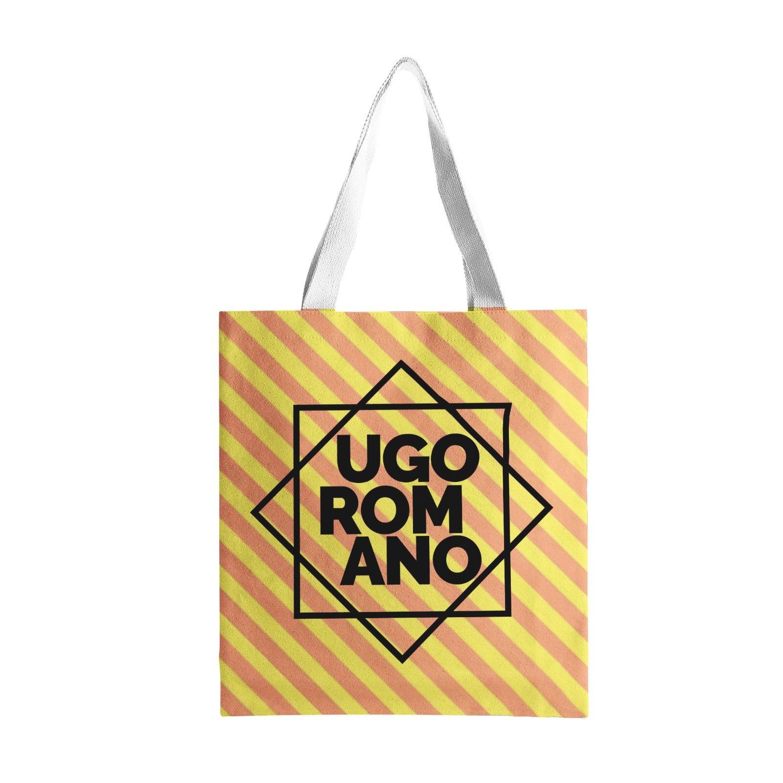 Heavy Duty and Strong Natural Cotton Canvas Tote Bag - UGO ROMANO URTB074