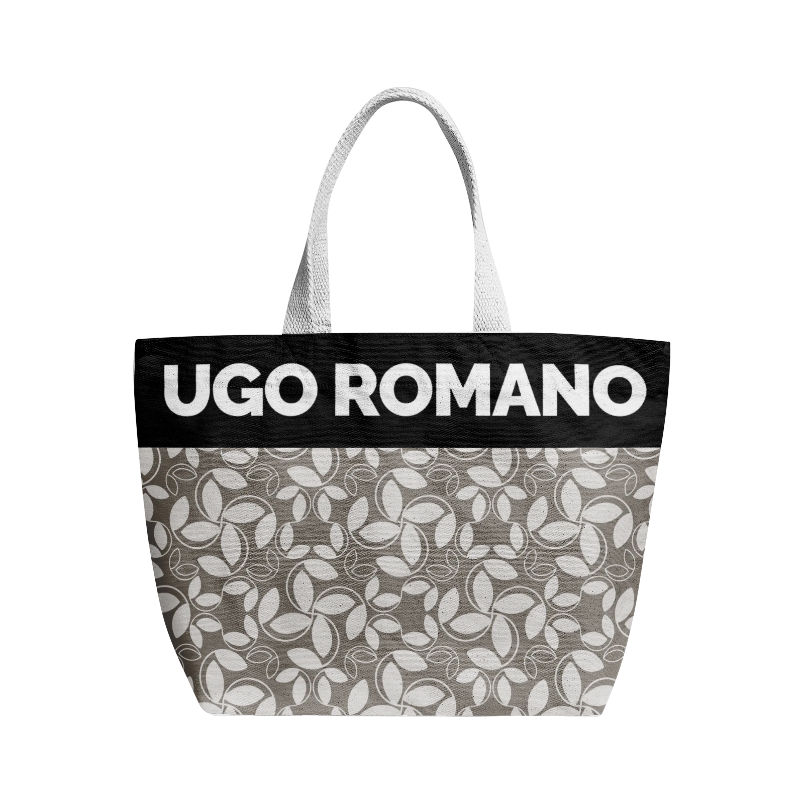 Heavy Duty and Strong Natural Cotton Canvas Tote Bag - UGO ROMANO URTB033