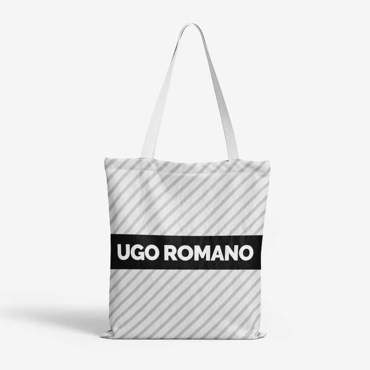 Heavy Duty and Strong Natural Cotton Canvas Tote Bag - UGO ROMANO URTB016