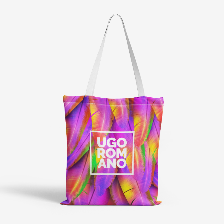 Heavy Duty and Strong Natural Cotton Canvas Tote Bag - UGO ROMANO URTB067