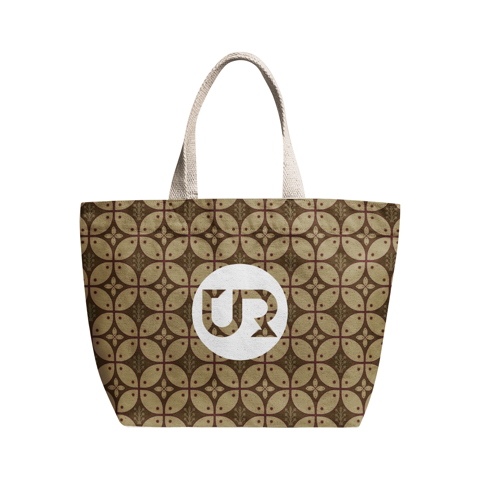 Heavy Duty and Strong Natural Cotton Canvas Tote Bag - UGO ROMANO URTB078