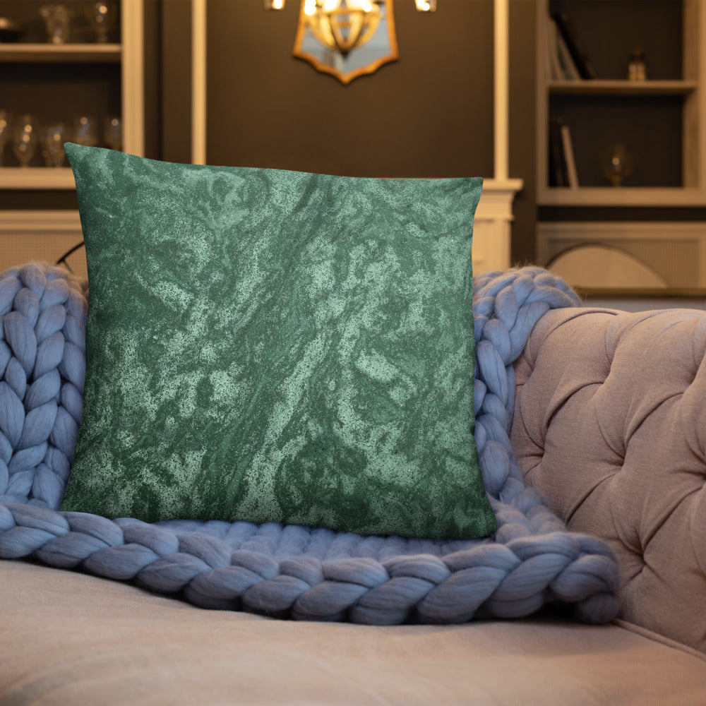 Green Mosaic Throw Pillow - Feed Ur Closet PA049 - feedurcloset