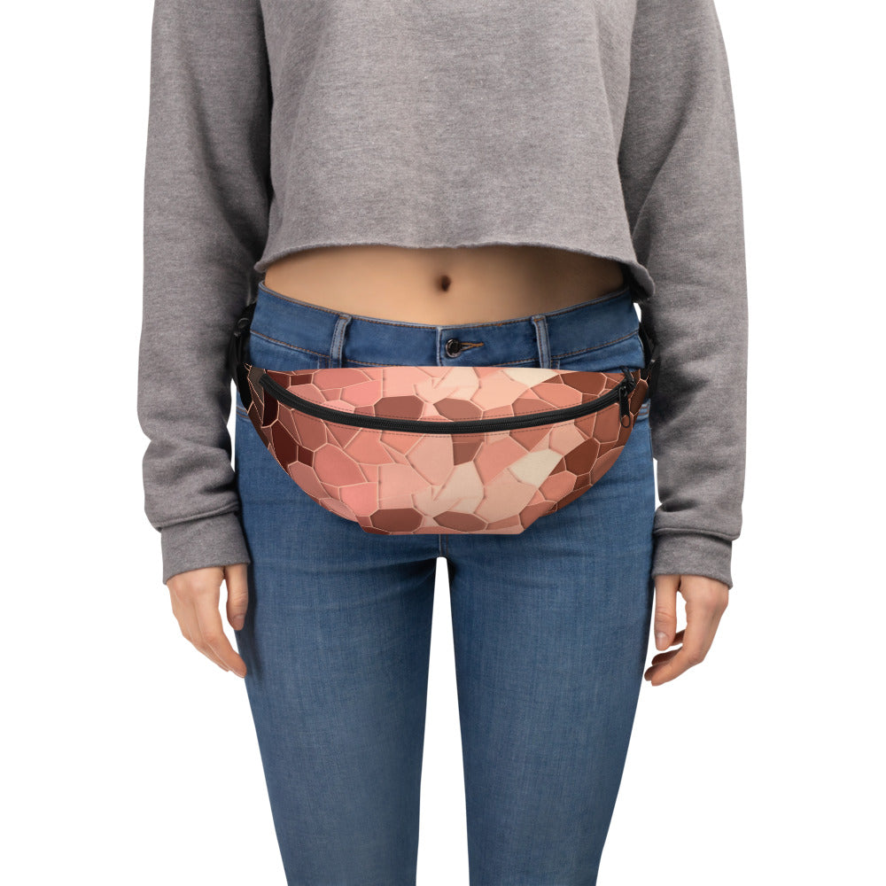 Abstract Pink Fanny Pack - Feed Ur Closet FP006 - feedurcloset