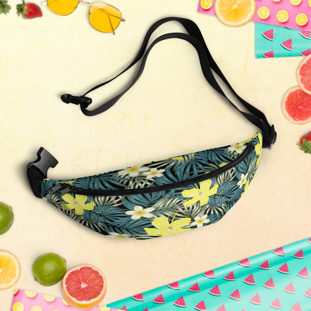 Tropical floral Pattern Fanny Pack - FEED UR CLOSET FP008 - feedurcloset