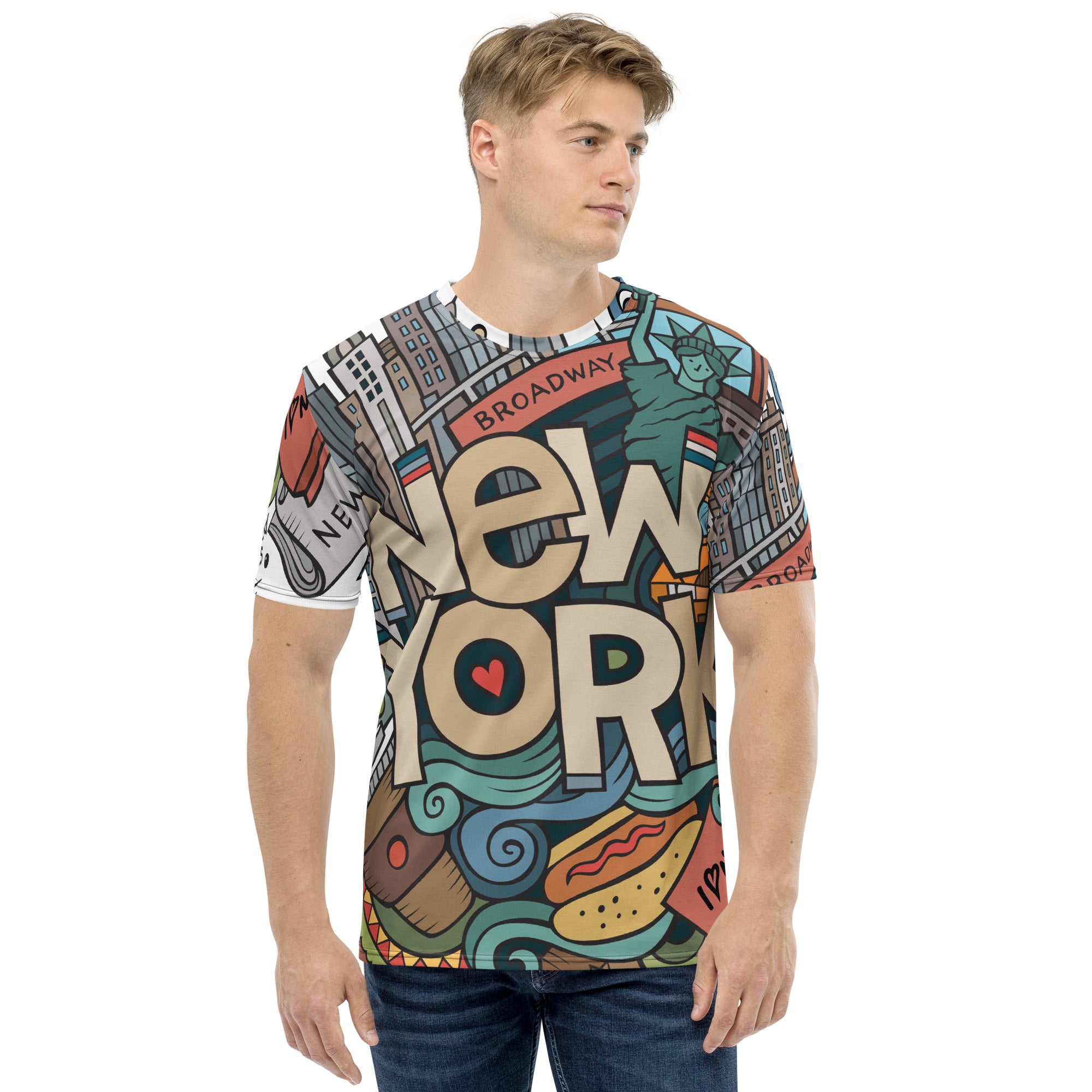 ALL OVER PRINT NYC T-SHIRT - feedurcloset