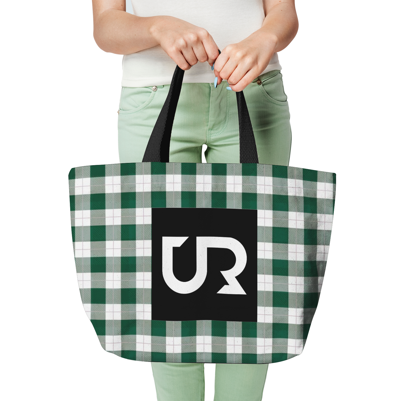 Heavy Duty and Strong Natural Cotton Canvas Tote Bag - UGO ROMANO URTB030