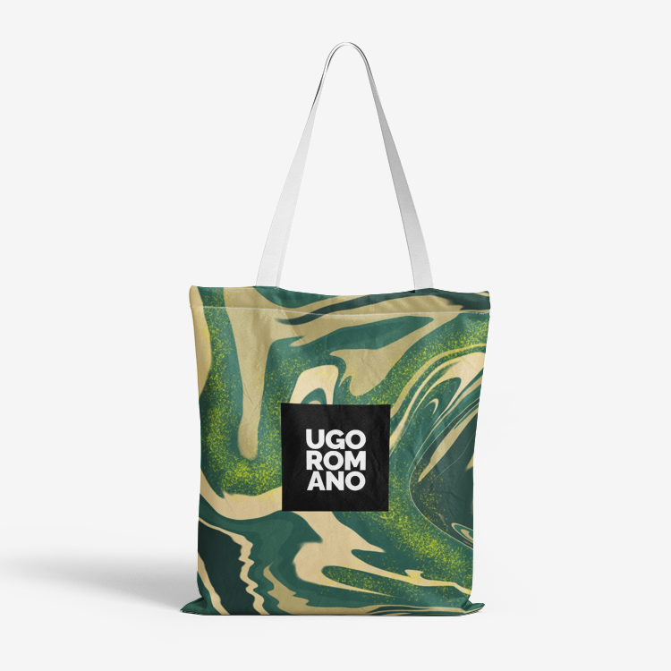 Heavy Duty and Strong Natural Cotton Canvas Tote Bag - UGO ROMANO URTB046