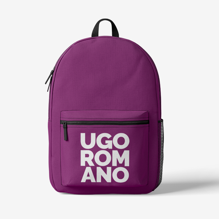 UGO ROMANO Purple Retro Backpack