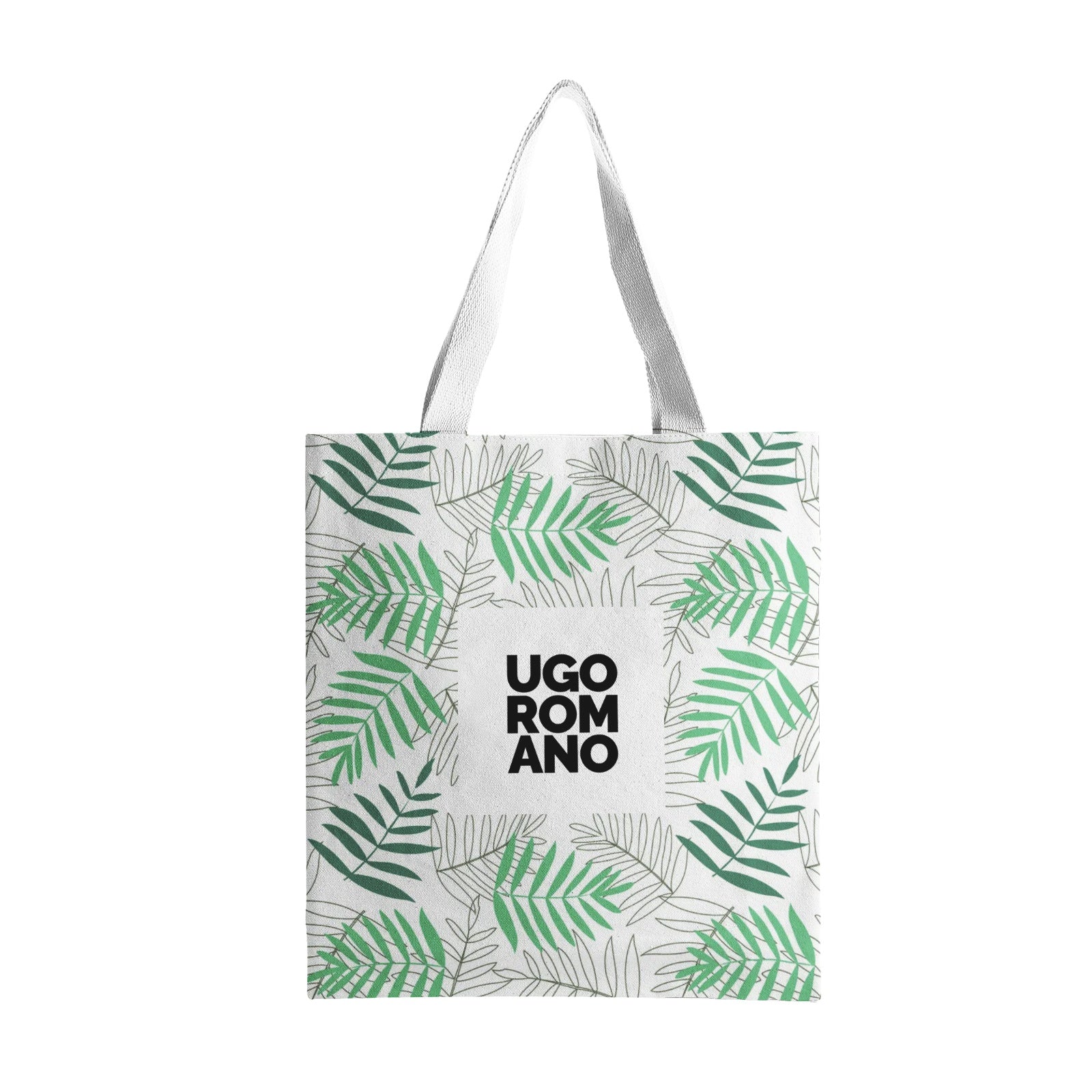 Heavy Duty and Strong Natural Cotton Canvas Tote Bag - UGO ROMANO URTB065
