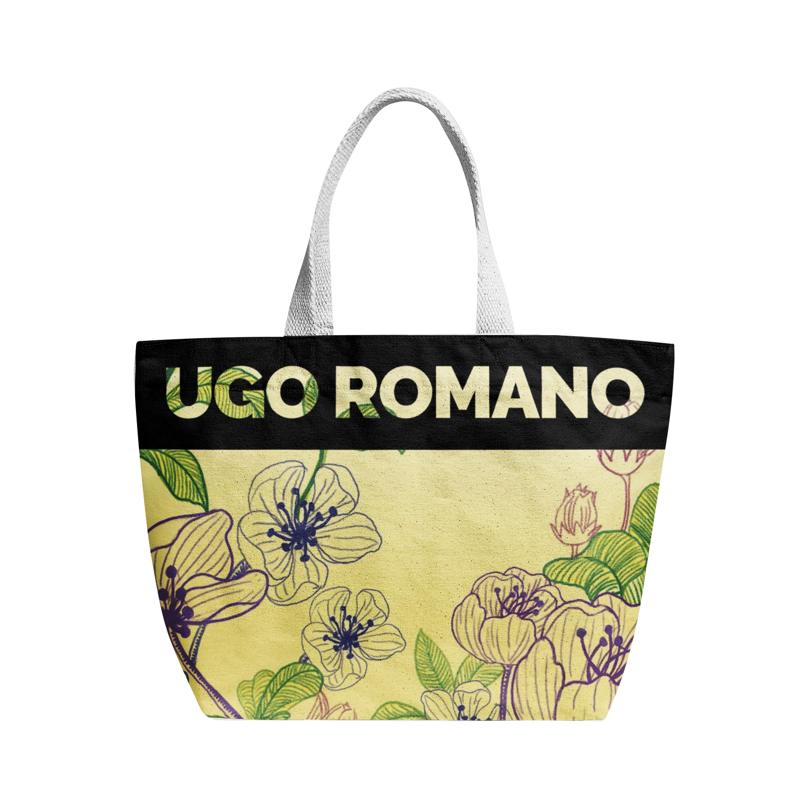 Heavy Duty and Strong Natural Cotton Canvas Tote Bag - UGO ROMANO URTB069