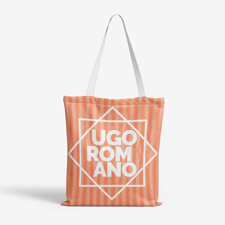 Heavy Duty and Strong Natural Cotton Canvas Tote Bag - UGO ROMANO URTB001