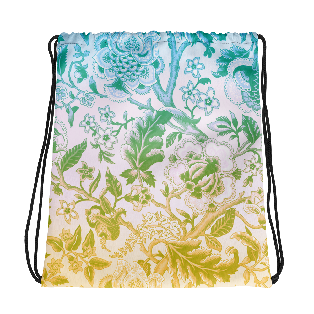 Vintage Floral Pattern Drawstring bag - feedurcloset