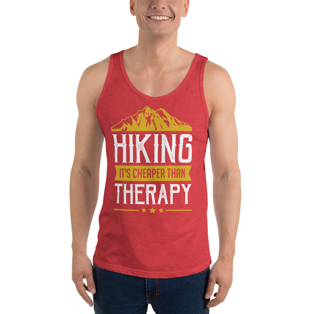 Hiking is Cheaper Than Therapy Men's Tank Top - feedurcloset