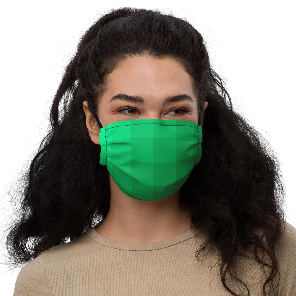 Green Tones Pattern Face Mask - feedurcloset