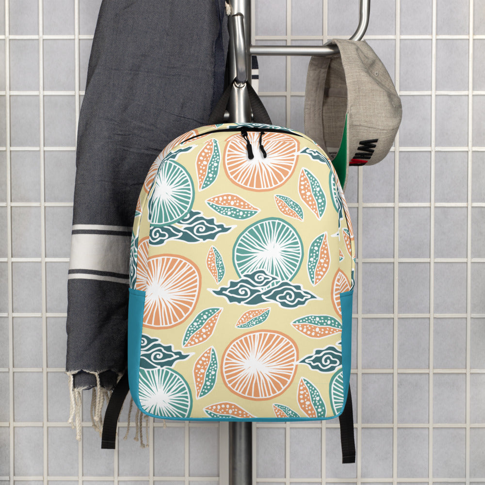 Orange & Blue Minimalist Backpack - feedurcloset