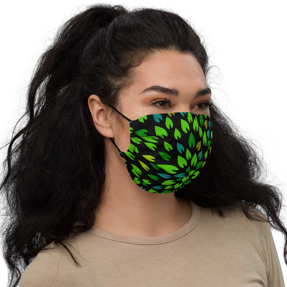 Green Floral Pattern Face Mask - feedurcloset
