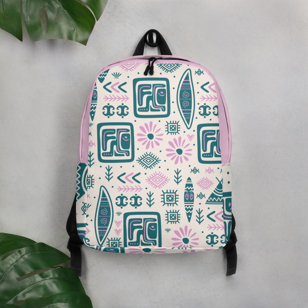 Vintage Pink Minimalist Backpack - feedurcloset