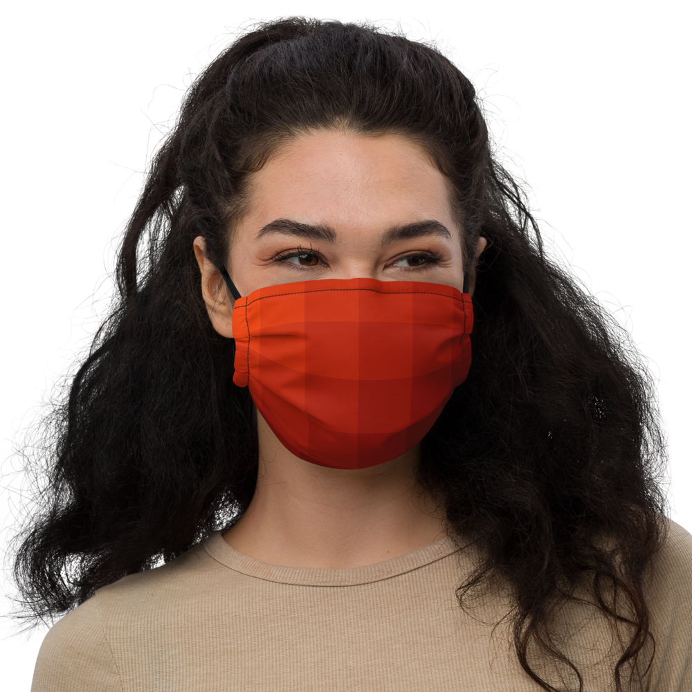 Crazy Red Pattern Face Mask - feedurcloset