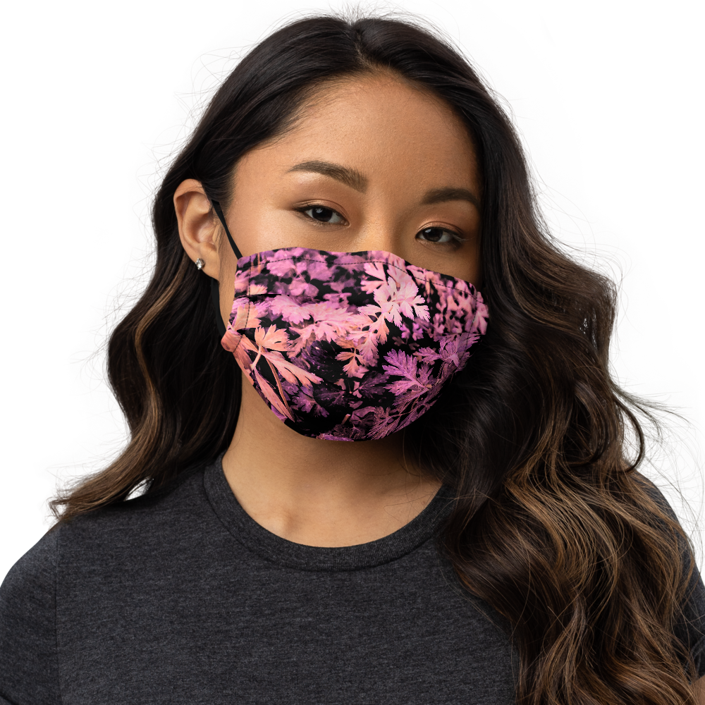 Pink Leaves Face Mask - feedurcloset