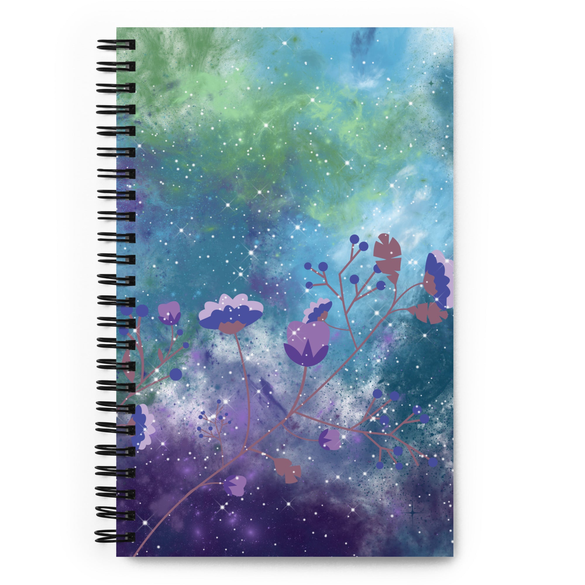 FLOWERS IN THE GALAXY SPIRAL NOTEBOOK SN006