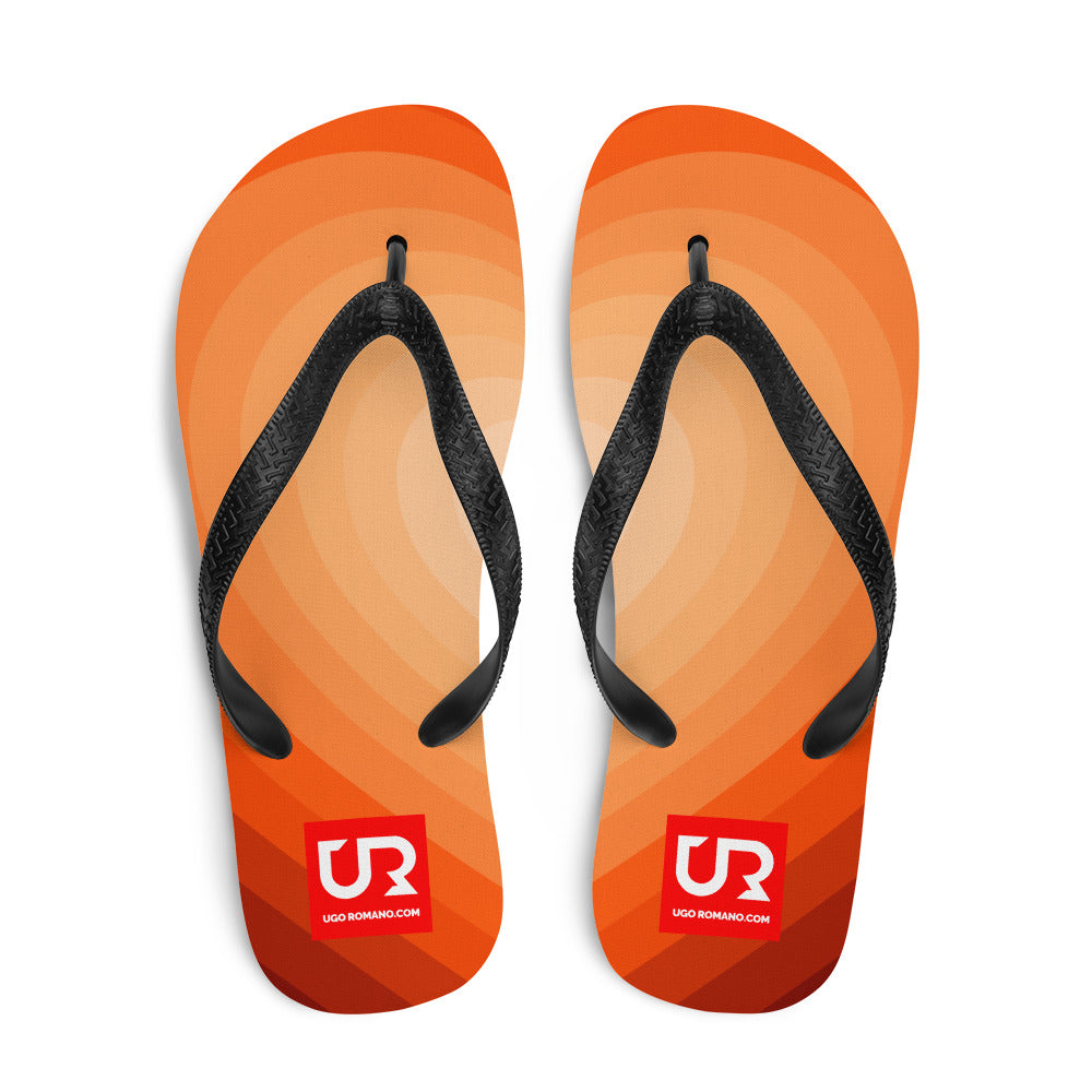 ORANGE TONES PATTERN FLIP-FLOPS - URFF001