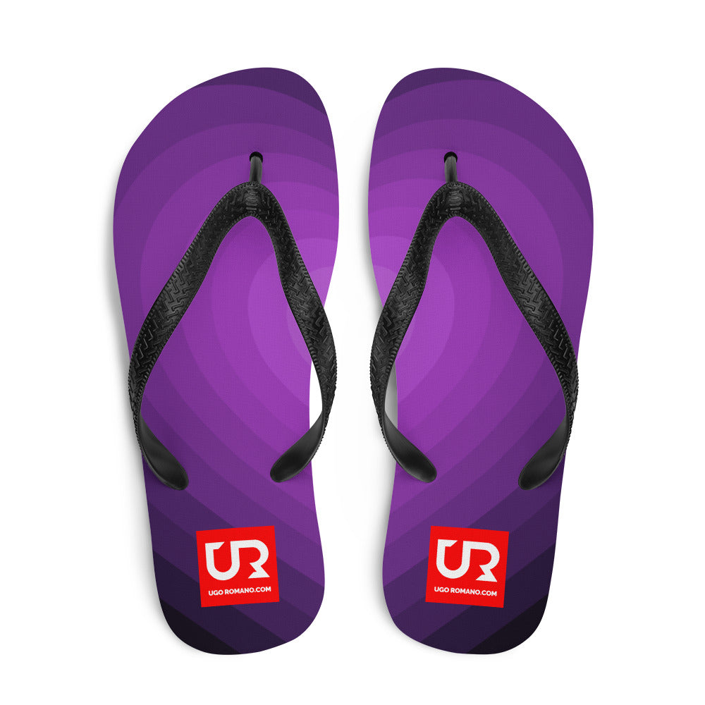 PURPLE TONES PATTERN FLIP-FLOPS - URFF003