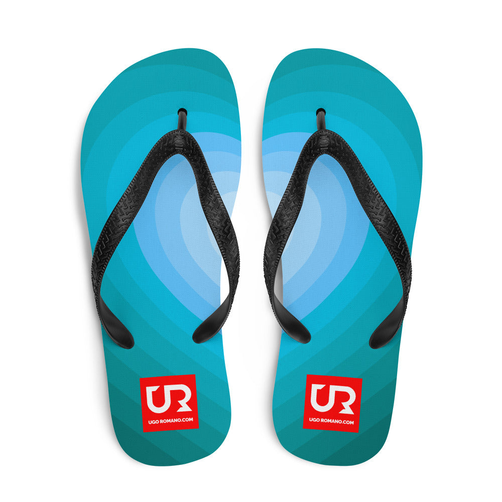 BLUE TONES PATTERN FLIP-FLOPS - URFF004