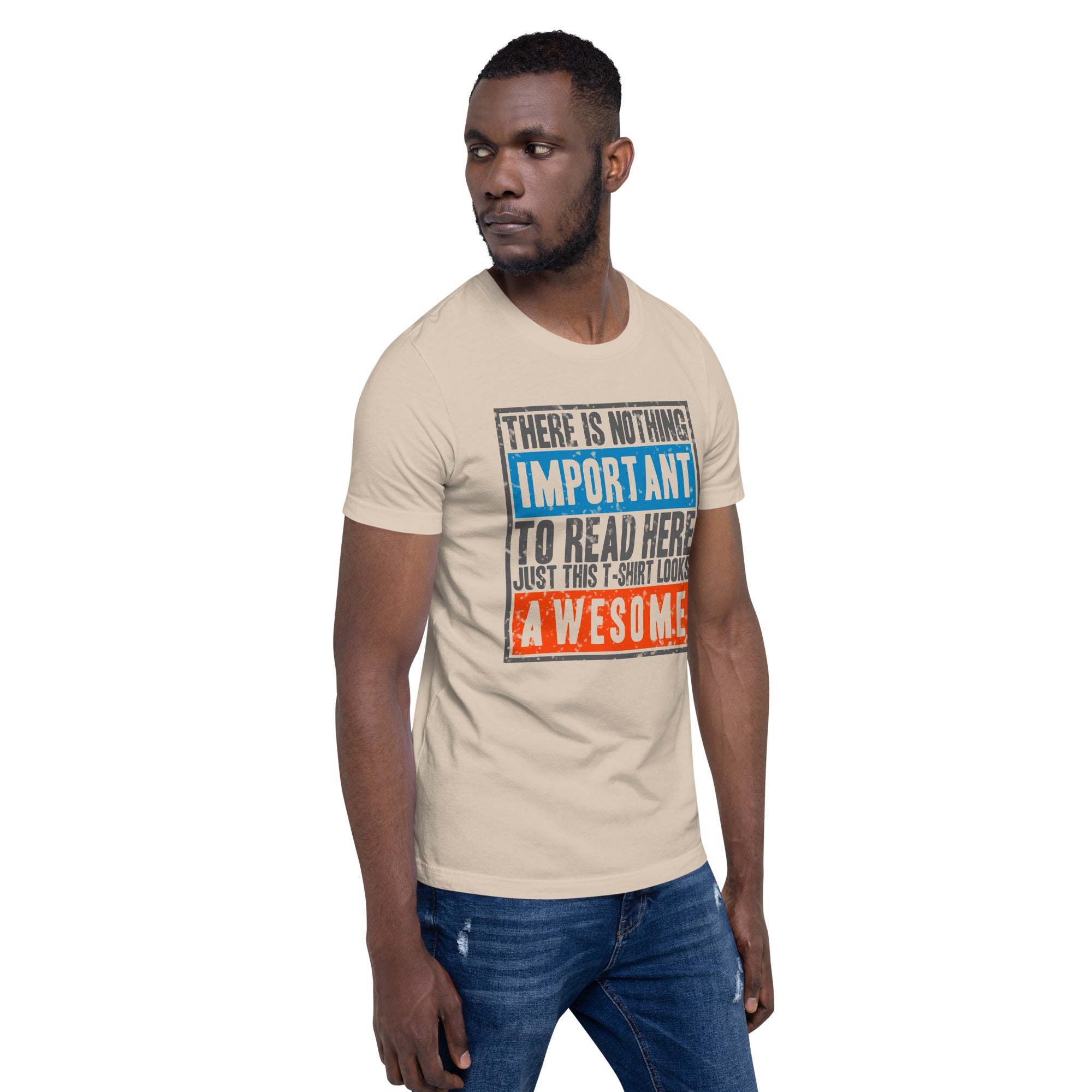 THERE IS NOTHING IMPORTANT SHORT-SLEEVE MEN'S T-SHIRT - feedurcloset